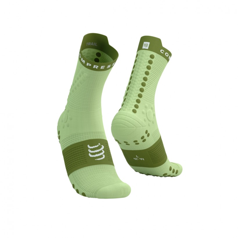 Calzini Compressport Pro Racing Socks V4.0 Trail Verde