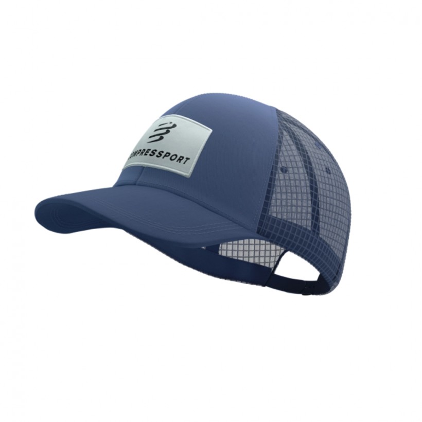 Compressport Trucker 6P Cap Blue White Cap