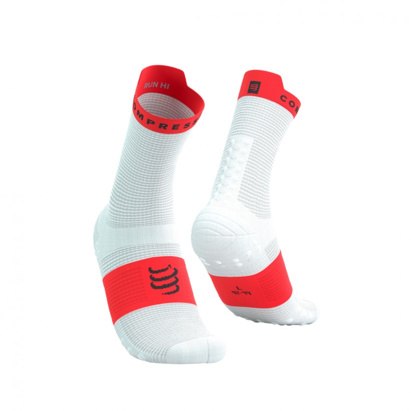 Compressport Pro Racing Socks v4.0 Run High White Red