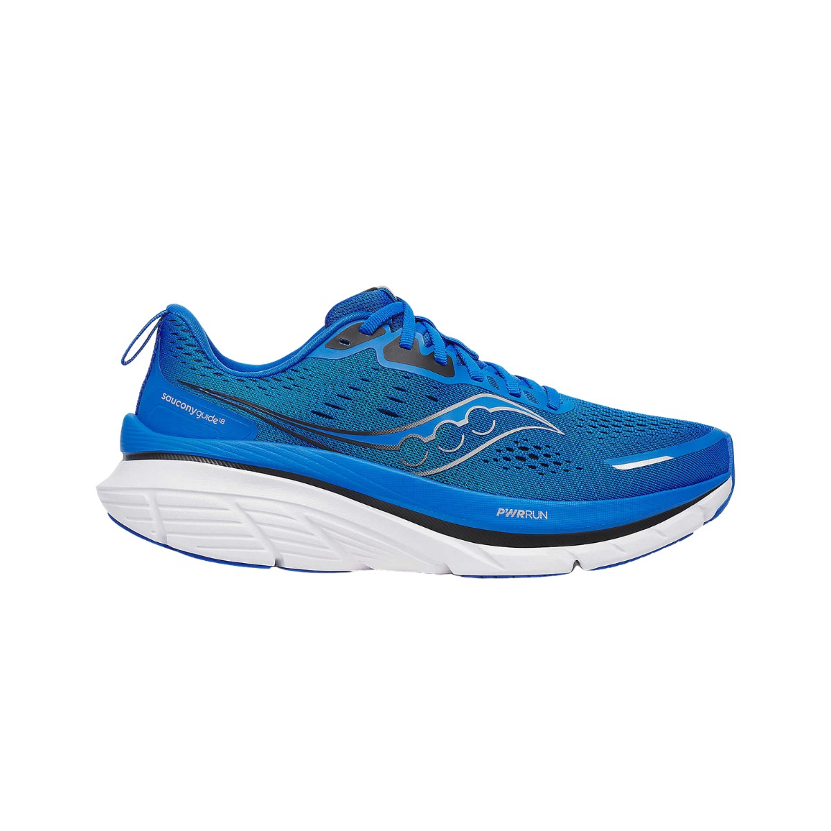 Saucony Guide 18 Schuhe Blau Schwarz SS25, Größe 46 - EUR