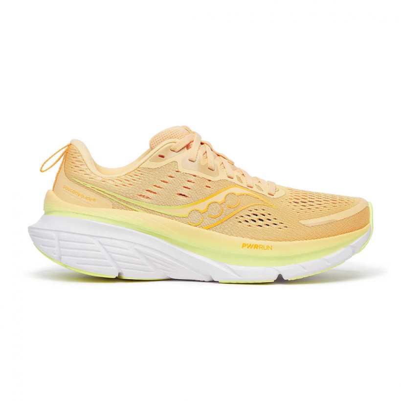 Saucony Guide 18 Orange Yellow SS25 Women's Shoes