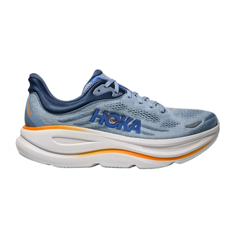 Hoka Bondi 9 Shoes Blue Orange SS25