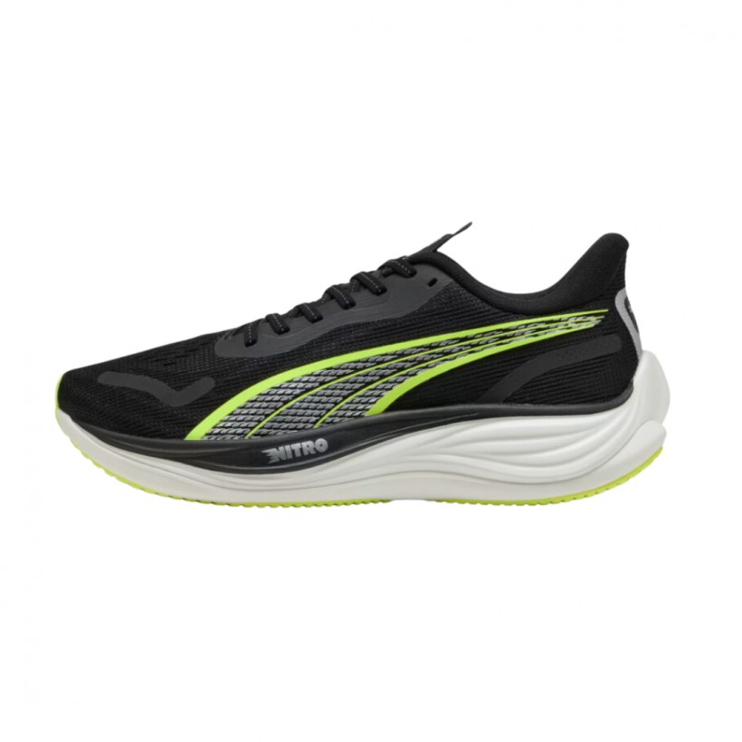 Puma Velocity Nitro 3 Shoes Black Yellow SS25