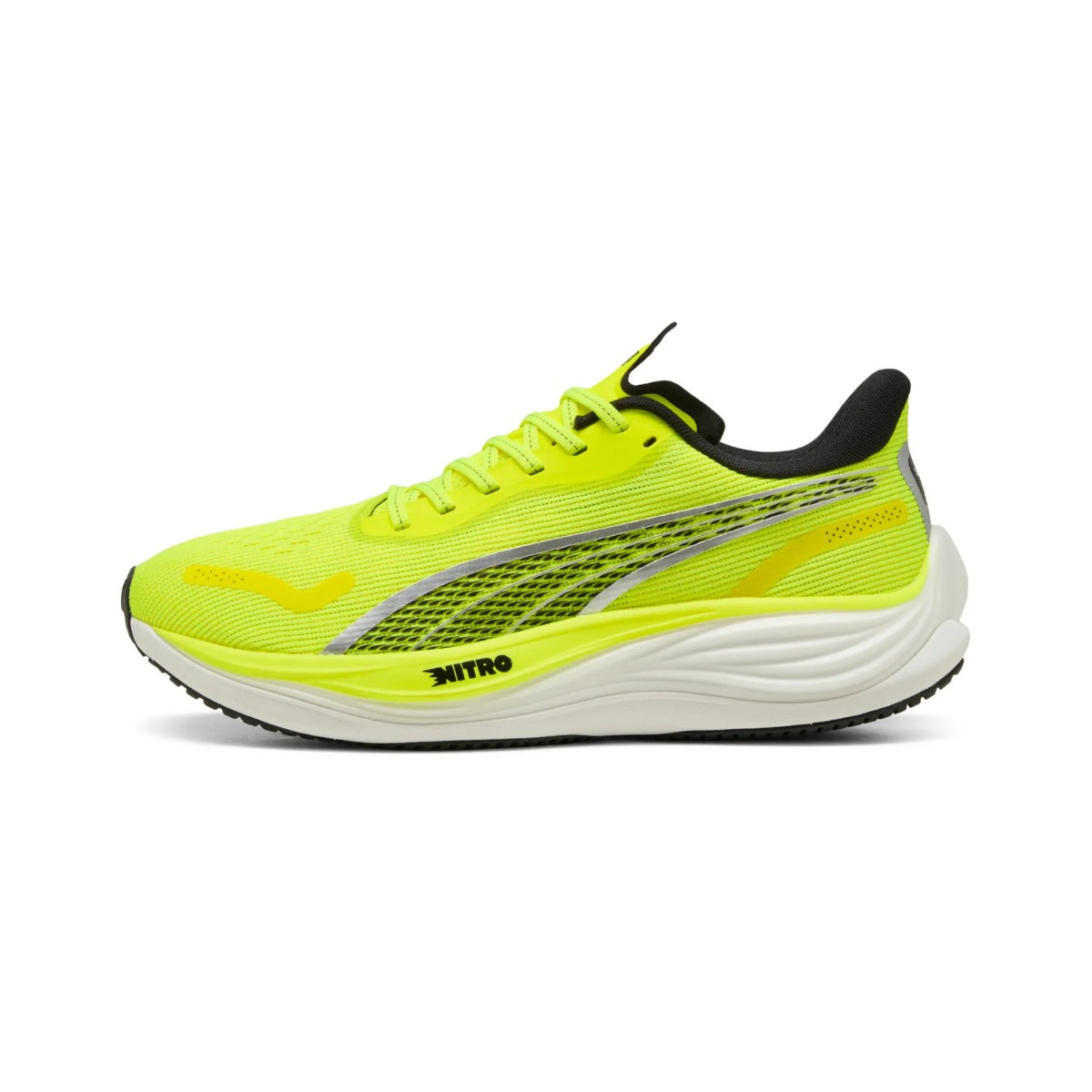 Puma Velocity Nitro 3 Schuhe Gelb Schwarz SS25, Größe 42 - EUR