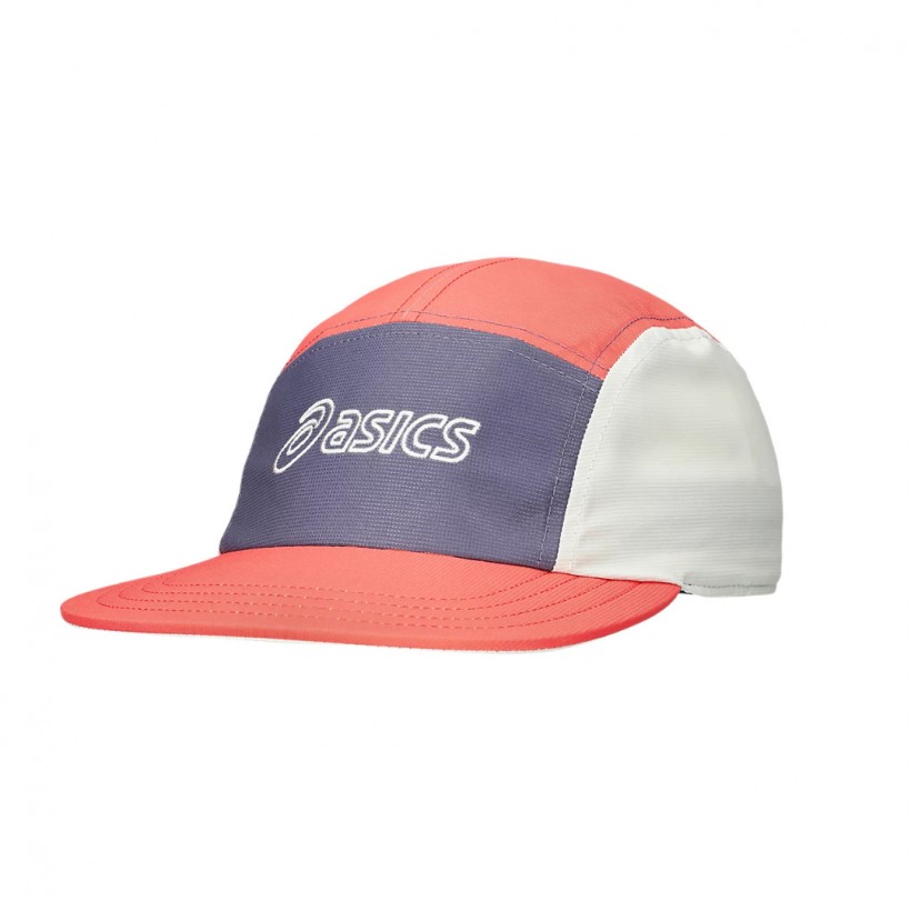 Boné Asics 5 Panel Vermelho Roxo