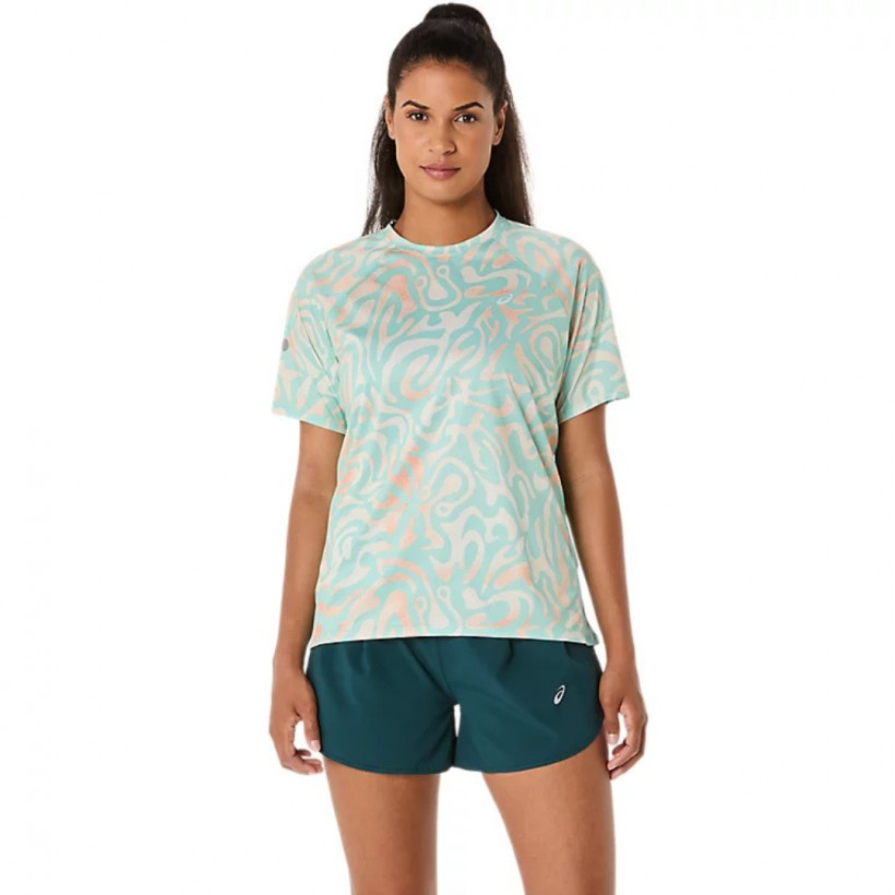 Camiseta Asics Road Lite-Show Verde Mujer