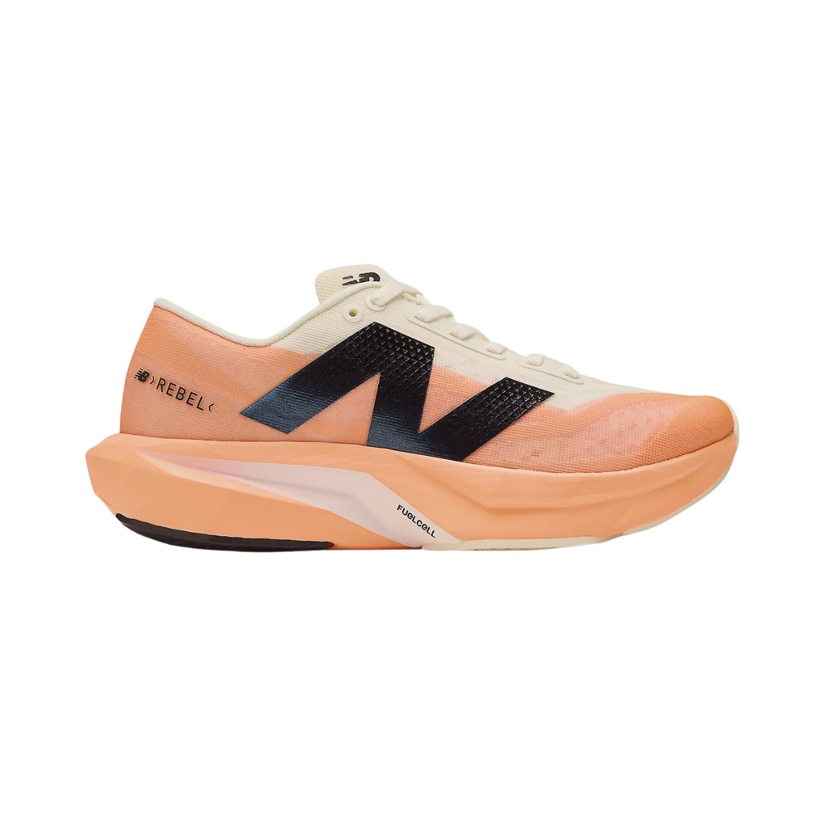 New Balance FuelCell Rebel v4 Schuhe Orange Weiß SS25 Damen, Größe 37 - EUR