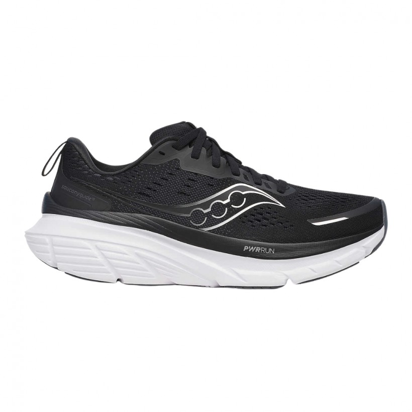 Saucony Guide 18 Wide Black White SS25 Women's Shoes