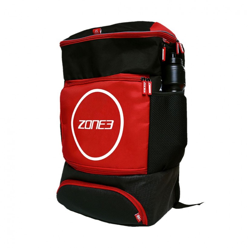 Zone3 Transition Backpack for Triathlon Black Red