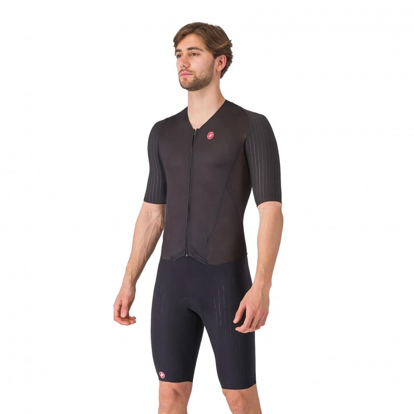 Castelli Free San Remo 3 S/S Black Tri Suit