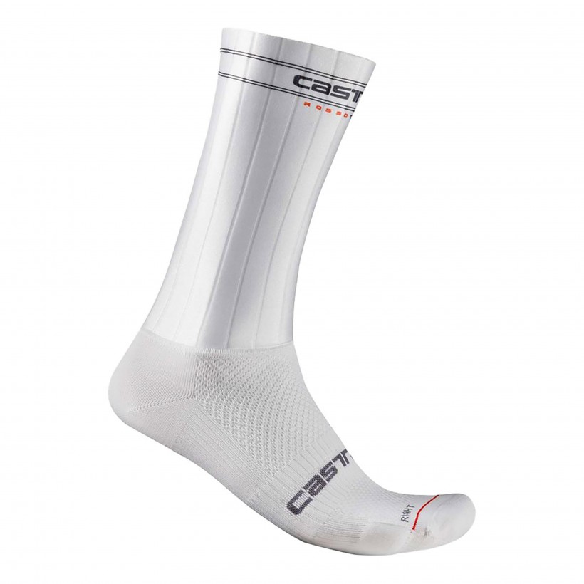 Castelli Fast Feet 3 White Socks