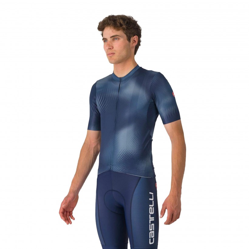 Castelli Vortice Blue Jersey