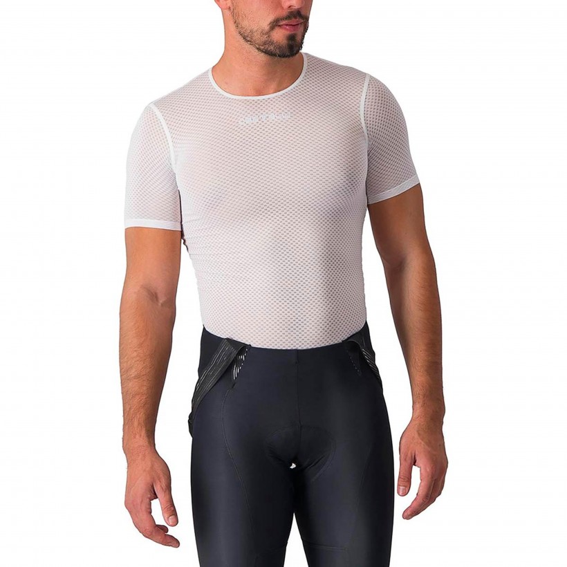 Castelli Pro Mesh 2.0 Base Layer Short Sleeve White