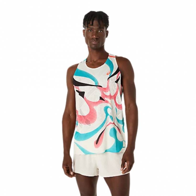 T-shirt Asics Limited Series Metarun Singlet Sans Manches Beige