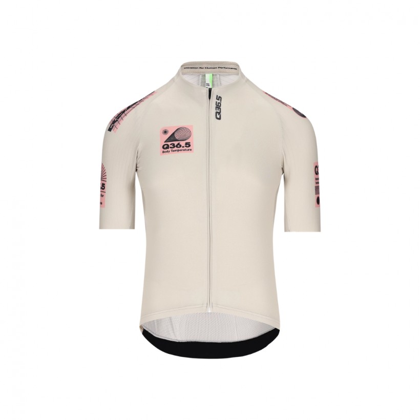 Maillot Q36.5 Gregarius Pro Retrofuture Beige