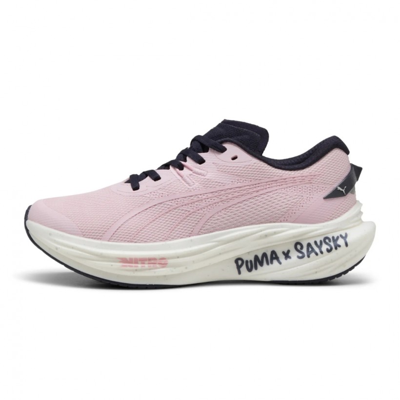 Puma x SAYSKY Deviate Nitro 3 Schwarz Rosa SS25