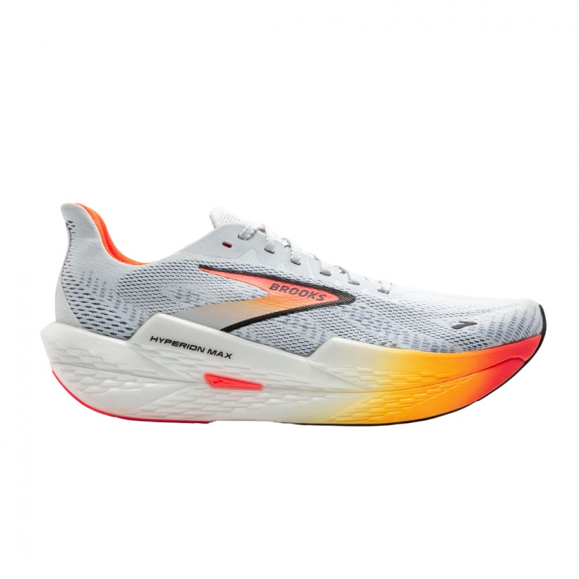 Brooks Hyperion Max 2 Shoes Gray Orange SS25 Women