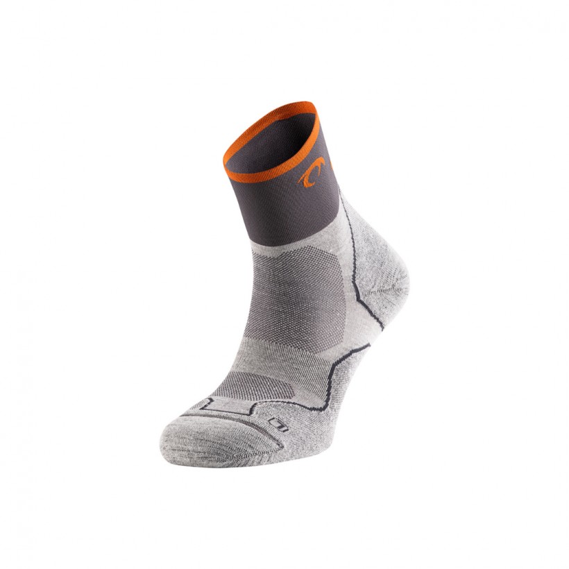 Chaussettes Lurbel Défi Four Gris Glace Orange