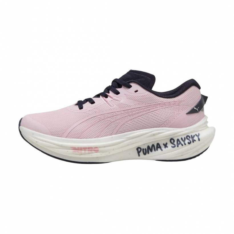 Chaussures Puma x SAYSKY Deviate Nitro 3 Rose Noir SS25 Femme