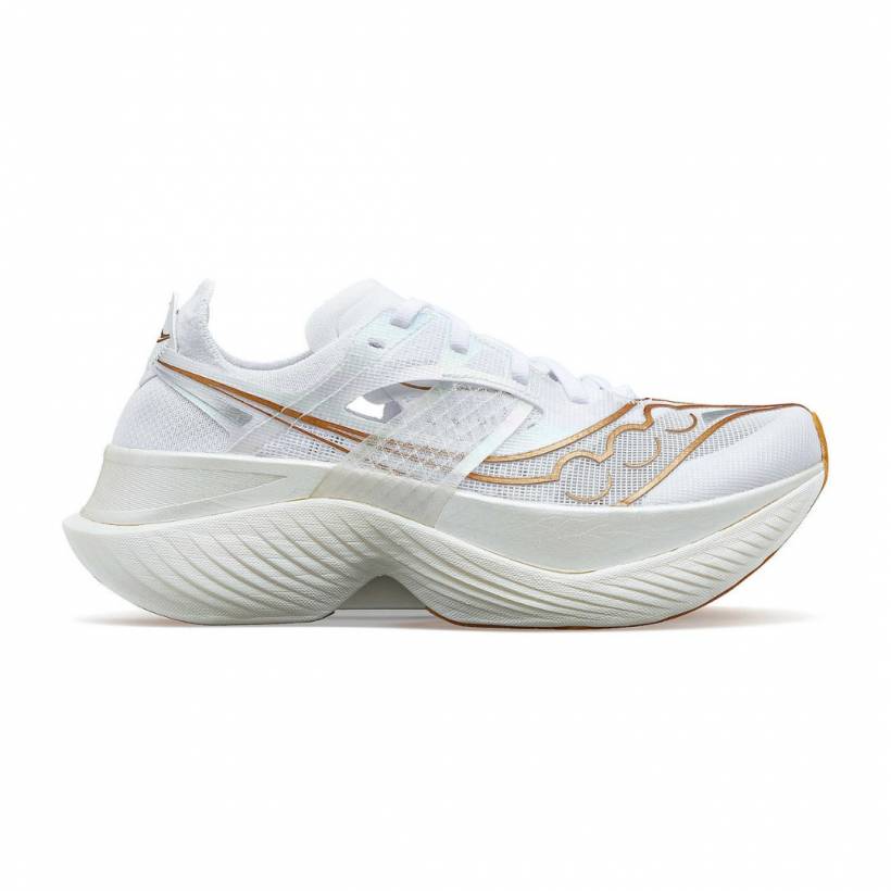 Saucony Endorphin Elite White Gold Women Shoes
