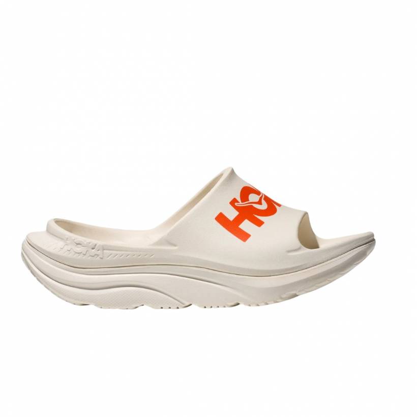 Sandalo Hoka Ora Athletic Slide Bianco Arancione Unisex