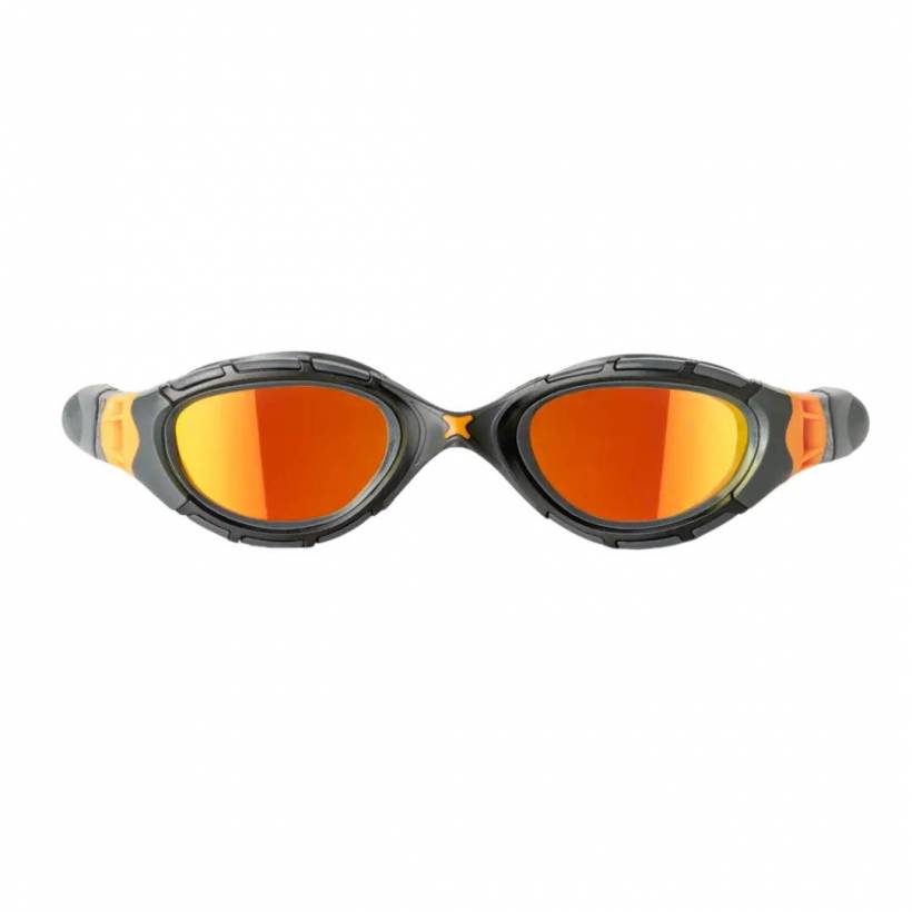Óculos de natação Zoggs Predator Flex Titanium preto laranja